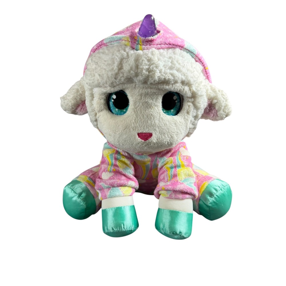 FurReal Friends Luvimals Lamb Unicorn Pajamas Plush Sheep F3262 Pink Rainbow